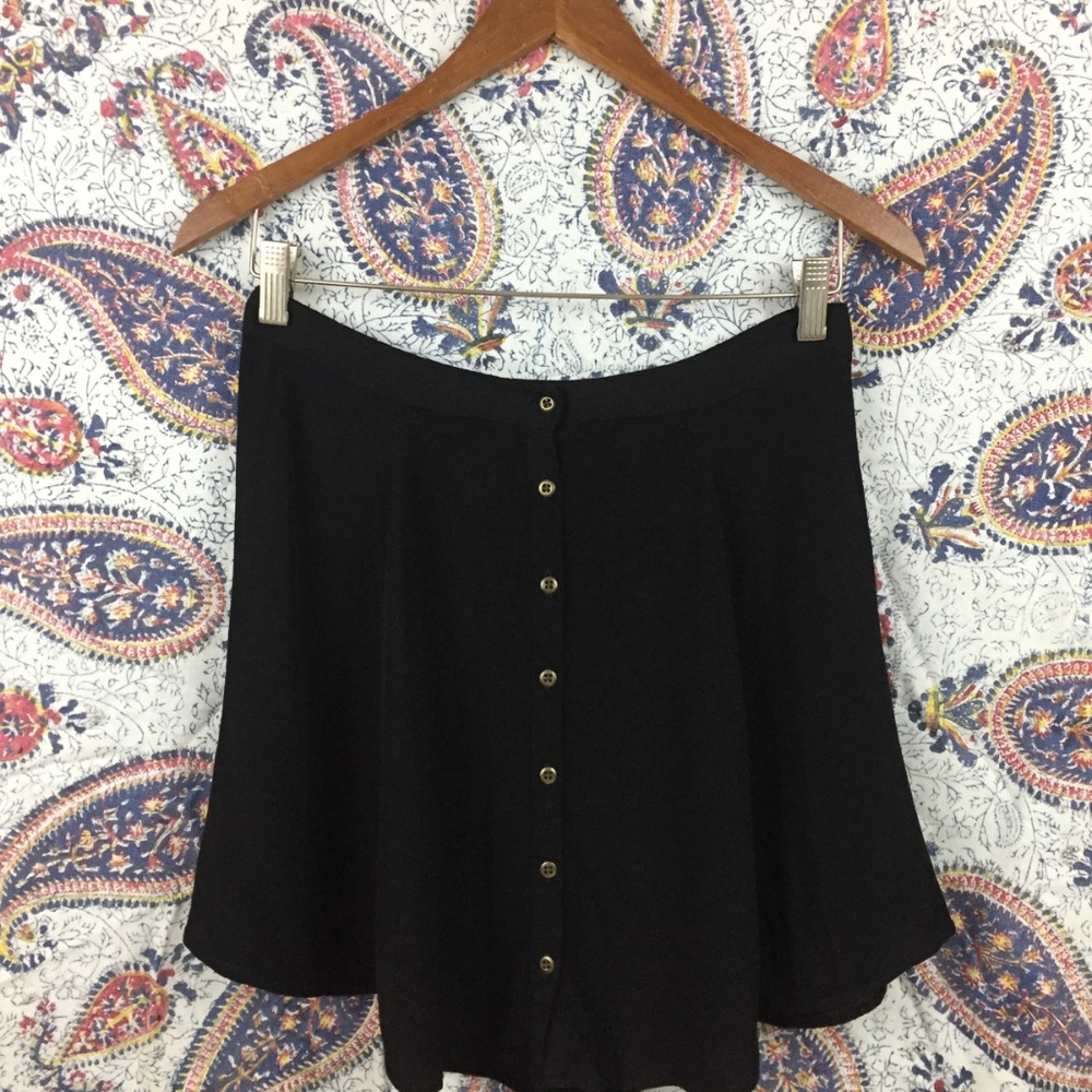 Kimchi Blue Button-up Front Skater Skirt Urban UO